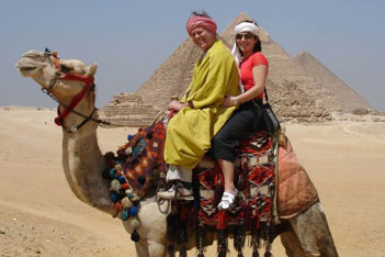 riding on camel